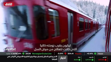 ...القطار طريقه عبر ممر ضيق مساراته متعرجة...