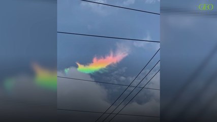 Environnement : un rarissime “arc-en-ciel de feu” aperçu au Japon
