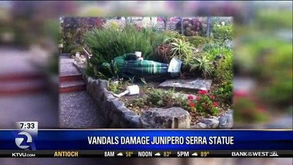 Vandals Damage St. Junipero Serra Statue Following Canonization