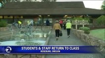 Students Return To School at Scene of Roseburg Campus Shooting