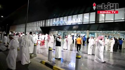 جانب من الاستعدادات لاستقبال النائب السابق مسلم البراك وزميله خالد الطاحوس