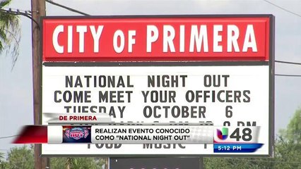 Realizan evento conocido como "National night out"