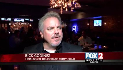 Local Democratic Party Members Gather to Watch Candidate Debate