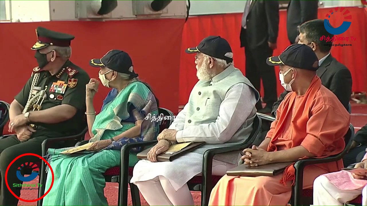 #chithiraitv #PM Modi witnesses air show by Indian Air Force at Purvanchal Expressway in Sultanpur |