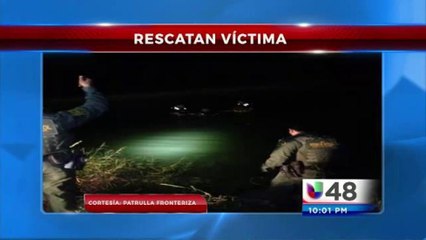 Rescate de una persona en el Río Bravo