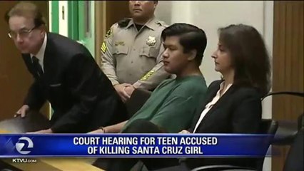SANTA CRUZ TEEN ACCUSED OF KILLING MADDY MIDDLETON IN COURT TODAY.