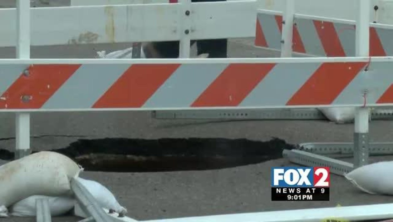 Sinkhole Opens in Pharr