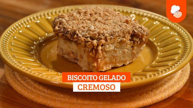 Biscoito gelado cremoso