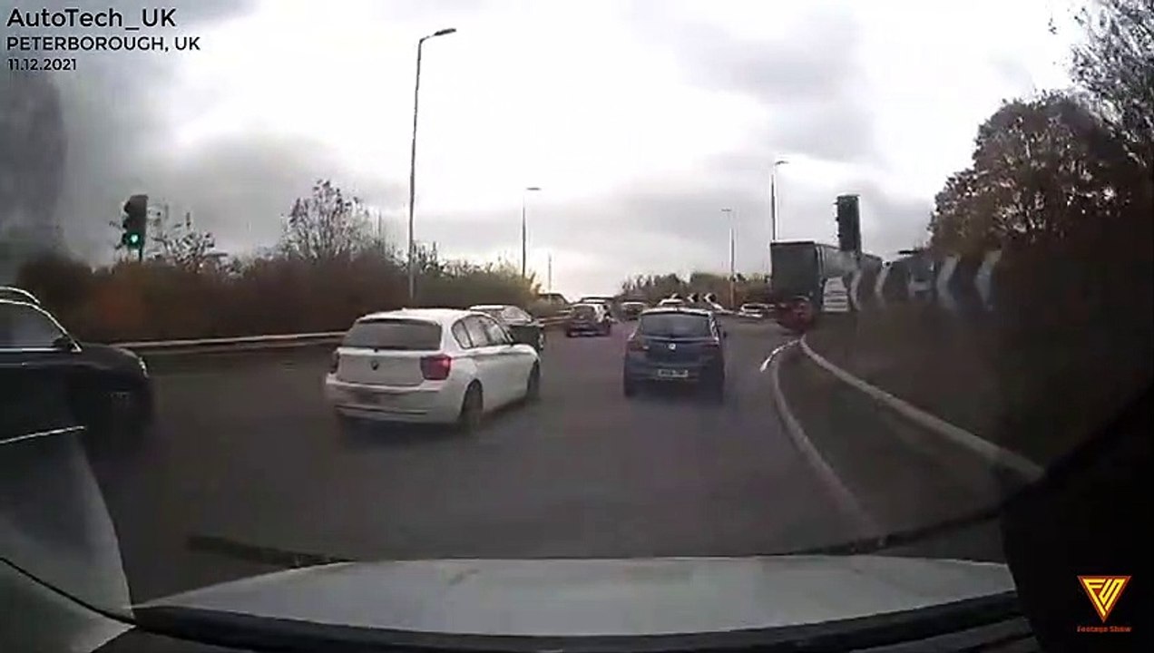 Watch out for the driver of the white BMW 11.12.2021 — PETERBOROUGH, UK