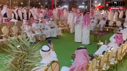 لحظة وصول خالد الطاحوس إلى ديوانه