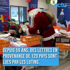 Visite à l'intérieur du secrétariat du Père Noel à Libourne