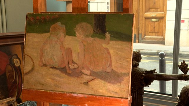 Un rarissime tableau de Serge Gainsbourg, appartenant à Juliette Gréco, mis aux enchères à Paris