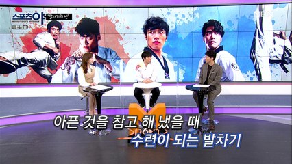 아픈 것을 참고 해 냈을 때 수련이 되는 발차기