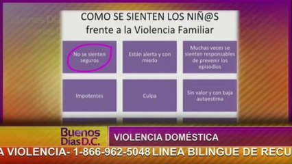 Los niños pueden sufrir el efecto de la violencia doméstica