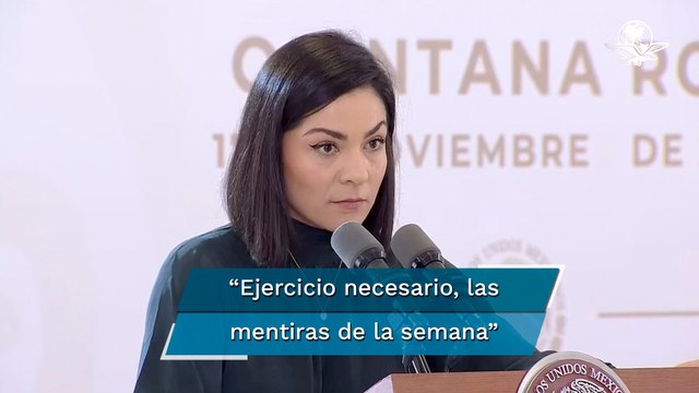 “Es un ejercicio necesario”, dice Elizabeth García Vilchis al defender “las mentiras de la semana”