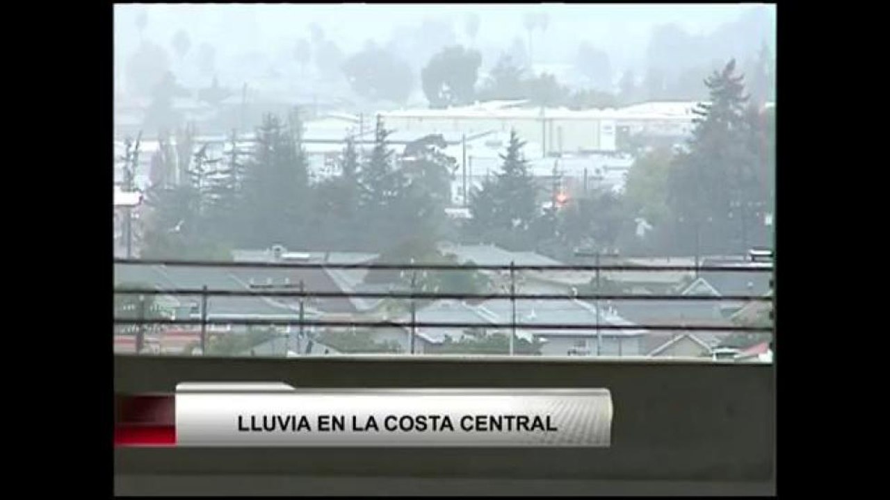 Lluvia en la costa central