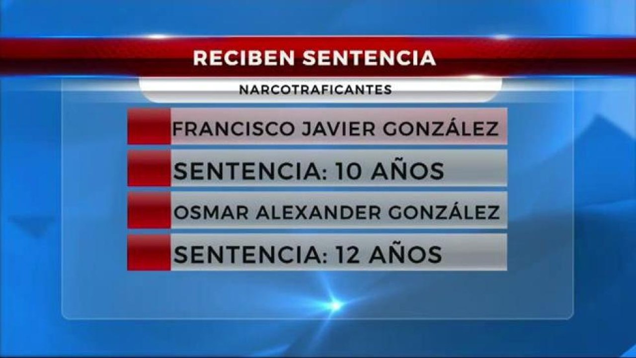 Narcotraficantes reciben sentencia
