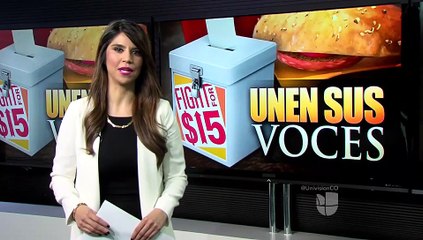 Manifestación en Denver por aumento salarial