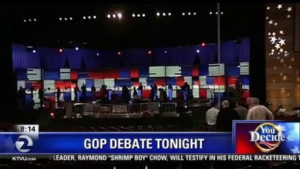 GOP CANDIDATES TAKE STAGE FOR DEBATE