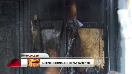 Incendio consume departamento en McAllen