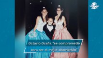 Las tiernas fotos de Octavio Ocaña cuando fue chambelán de sus hermanas