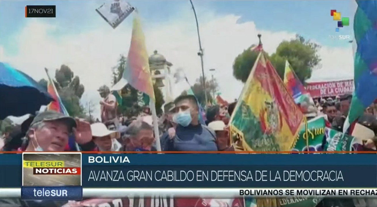 teleSUR Noticias 15:30 17-11: Avanza en Bolivia...