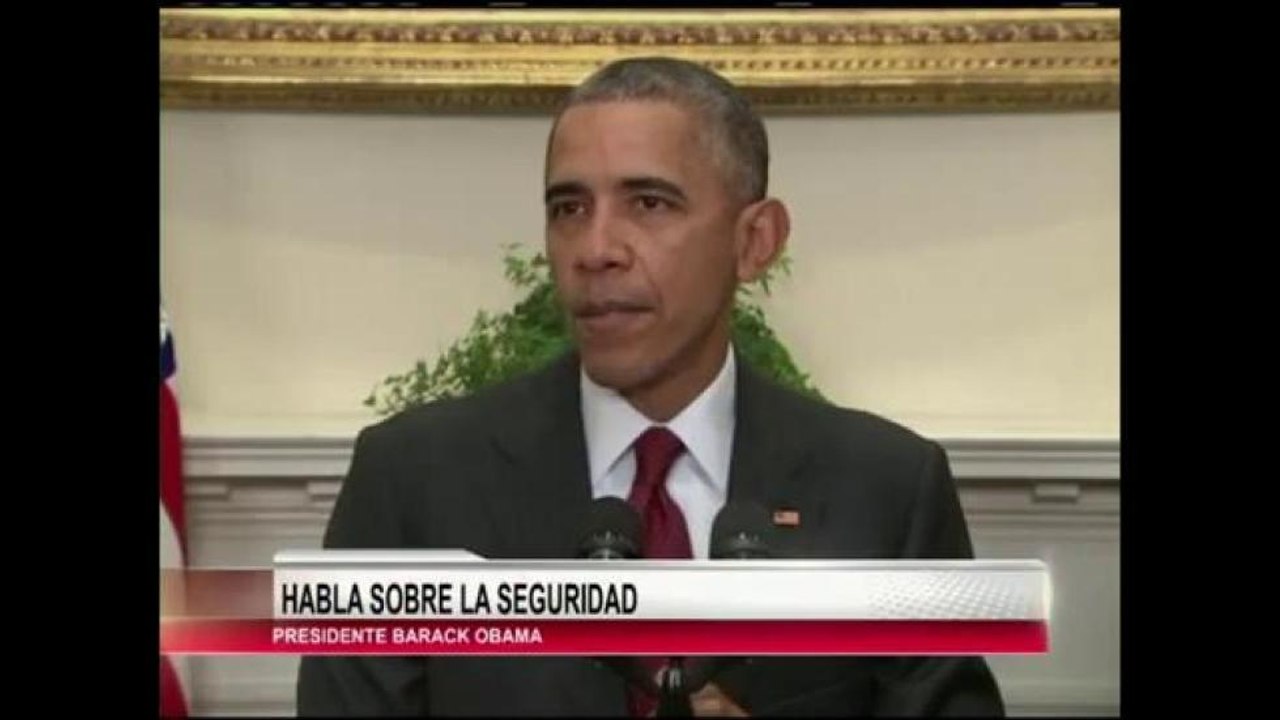 Presidente Obama ofreció un mensaje a la Nación descartando una amenaza terrorista a la nación