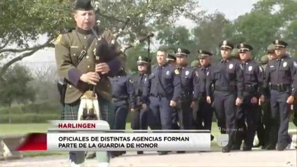 Oficiales de distintas agencias forman parte de la Guardia de Honor