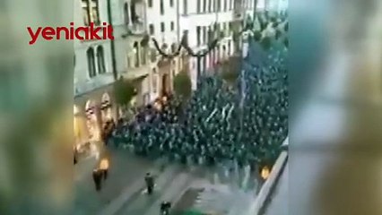 Avusturya'da sokağa çıkma yasağı uygulanan 'aşısızlar' sokaklara indi!