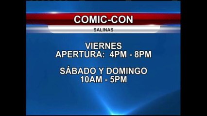 Comic Con en la ciudad de Salinas