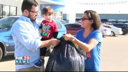 Our campaign to collect donations for kids from the rainbow room.