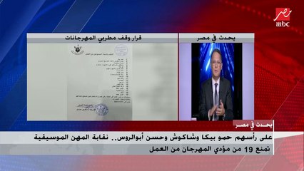هاني شاكر يكشف تفاصيل منع بيكا وشاكوش وأبو الروس من مؤدي المهرجان من العمل