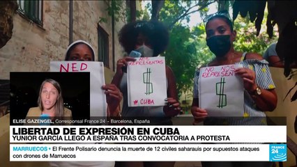 Informe desde Barcelona: líder opositor cubano Yunior García llegó a España