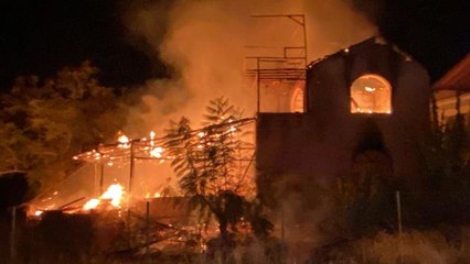 Evde çıkan yangın söndürüldü