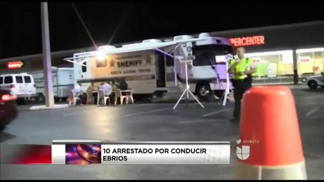 10 arrestados por conducir ebrios en Pinellas