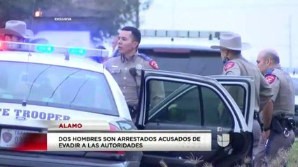Dos hombres arrestados en acusados de evadir a las autoridades en  Alamo