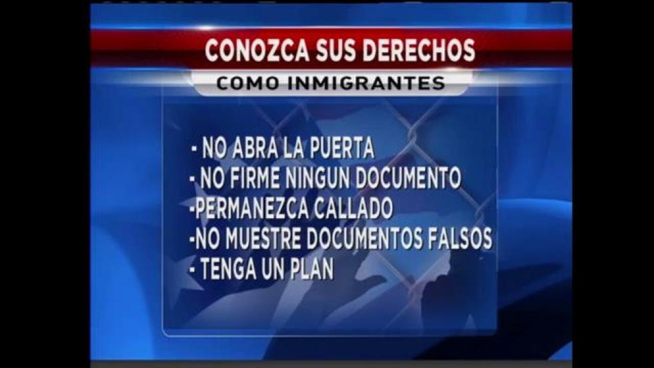 Conozca sus derecho (Redadas)