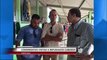 Congresista Henry Cuellar Visita a Refugiados Cubanos