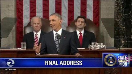 PRESIDENT OBAMA GIVES FINAL STATE OF THE UNION