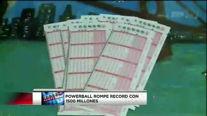 Powerball rompe record con 1500 millones.