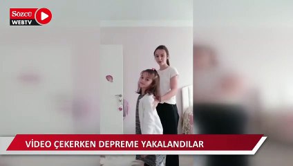Video çekerken depreme böyle yakalandılar