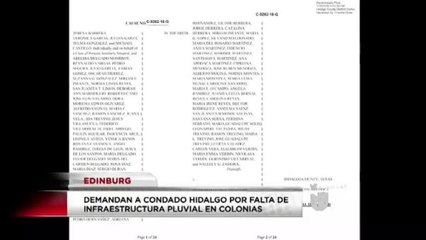 Demandan al Condado Hidalgo por falta de infraestructura pluvial en colonias