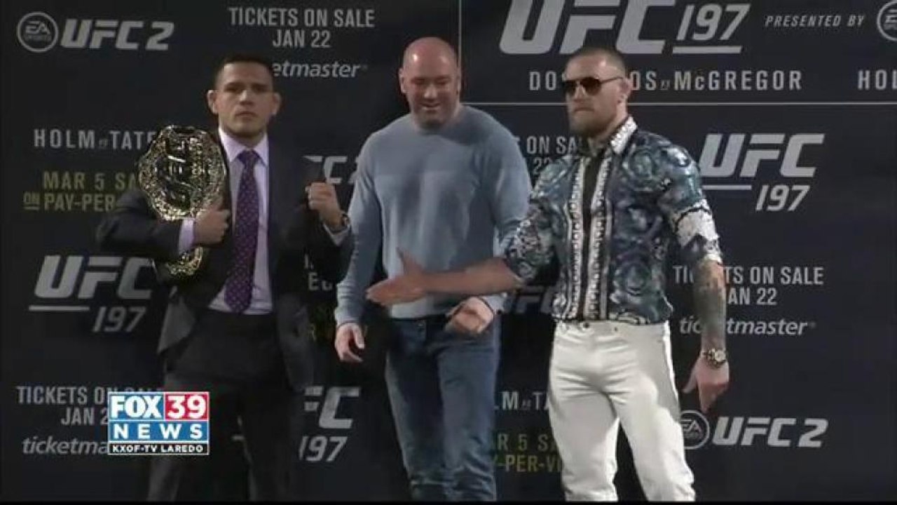 Conor Mcgregor and Rafael Dos Anjos press conference for UFC 197