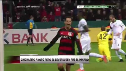 Chicharito anotó en la derrota del Leverkusen