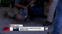 Sospechosos arrestados tras persecución San Juan