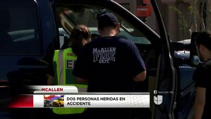 Dos personas heridas en Accidente de McAllen