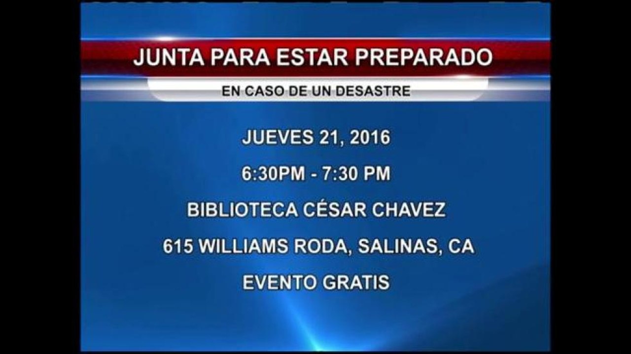 Junta preparación de desastres