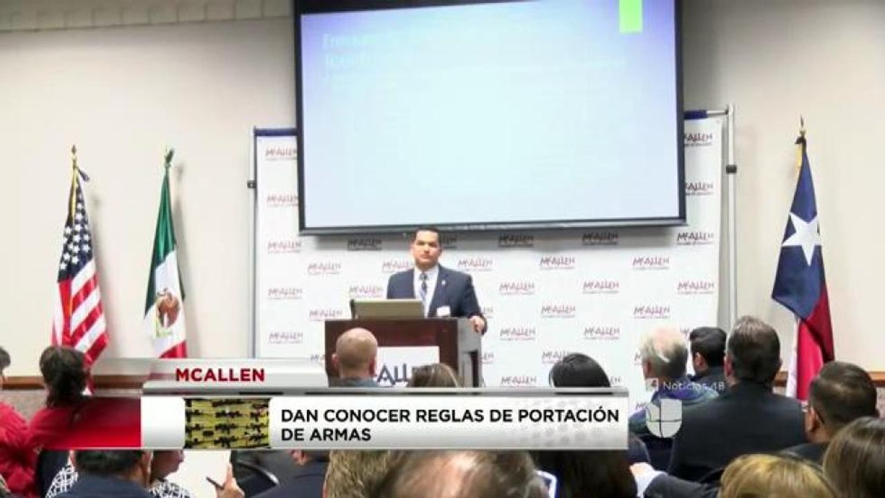 Dan conocer reglas de portación de armas en McAllen