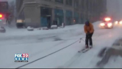 City dwellers make the most of weekend blizzard