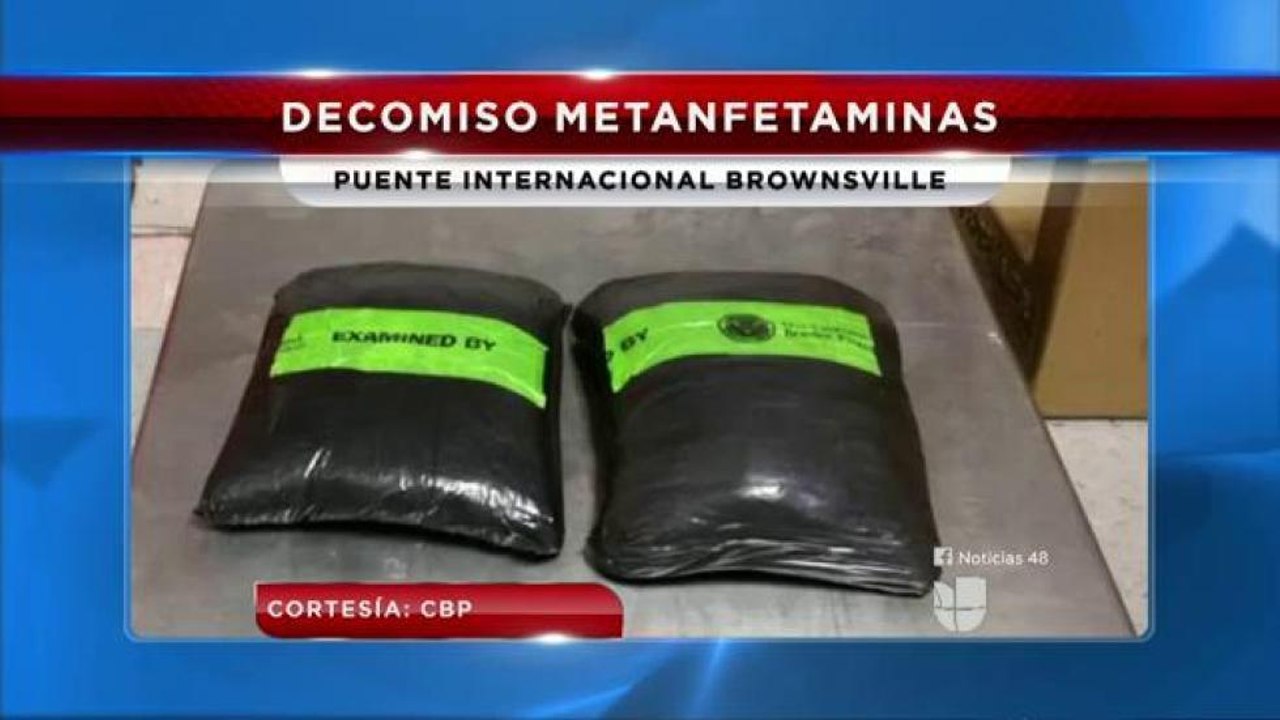 Decomisan metanfetaminas en el puente de Brownsville